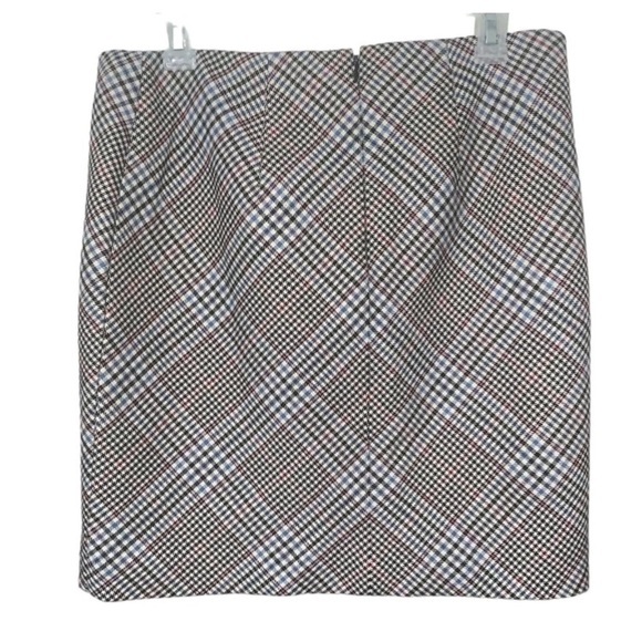 White House Black Market Multi Colored Plaid Short Pencil Skirt Women’s … - Picture 2 of 9